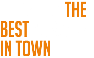 probably the best BURGERS IN TOWN